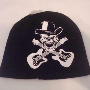 ROCK N ROLL POISON BEANIE KNIT TOBOGGAN SKI HAT CAP VINTAGE‎ 00S Y2K W1